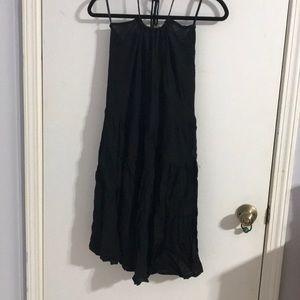 Black Halter Top Dress